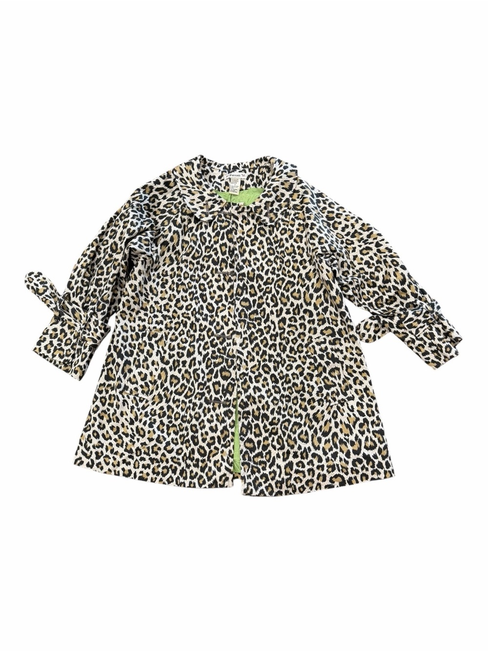 Forever Leopard Print Blazer Jacket - Black, Cream, Tan 3/4 Sleeve M